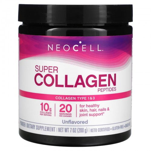 NeoCell, пептиды суперколлагена, без вкусовых добавок, 200 г NeoCell, пептиды суперколлагена, без вкусовых добавок, 200 г